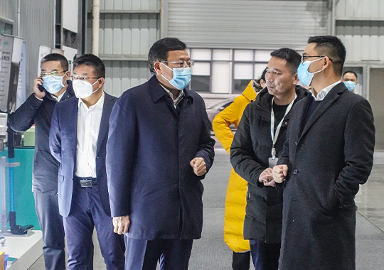邵陽市委副書記、市長華學(xué)健到企視察
